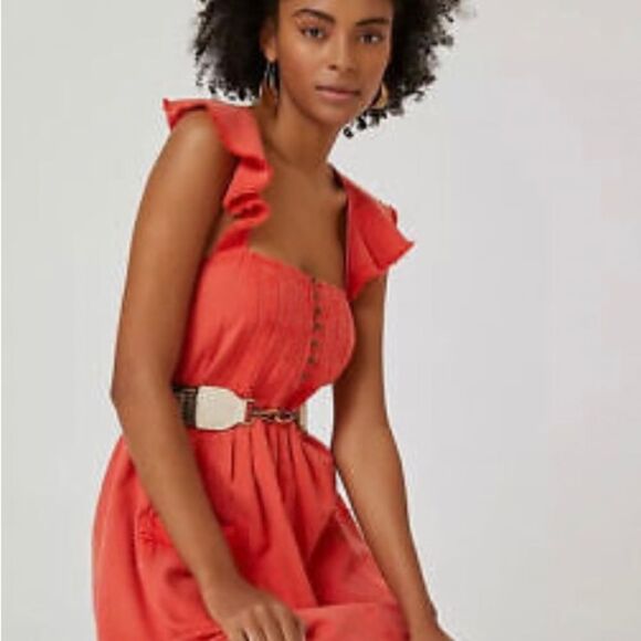 Pilcro Flutter Sleeve Midi Dress Anthropologie Denim Button New XXS 
NWT $160 - Picture 4 of 10